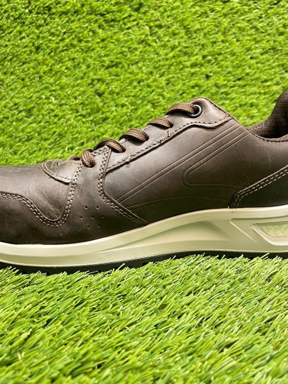 Voran SportSafe Energy 810M Mens Size 8.5 Brown Composite Toe‎ Safety Work Shoes